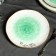 Ceramic plate "Swallows", Ø 21.8 cm, green color
