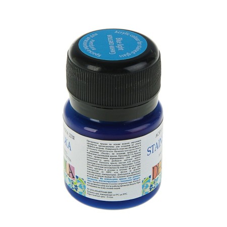 Glass paint stained glass ZHK Decola, 20 ml, blue light, 4226520-1