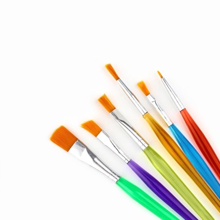 Drawing brush set 6 pcs. Synthetics are flat "Sun"-3