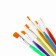 Drawing brush set 6 pcs. Synthetics are flat "Sun"