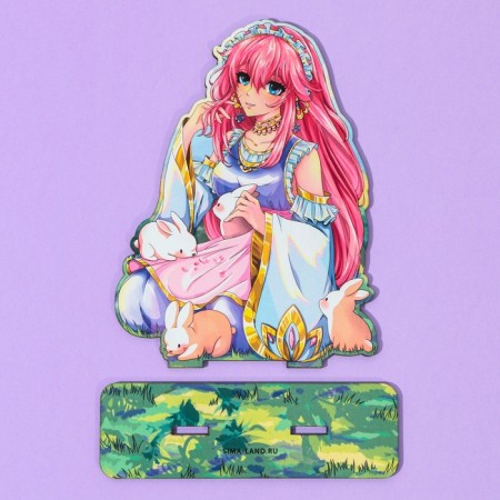 Anime figure "Girl with rabbits", 11 x 14.9 cm, tree-4
