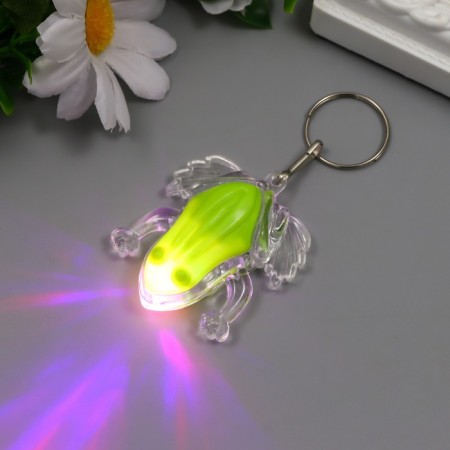 Light light on the ring "Frog" flashes mix 5x1.7x4 cm-5