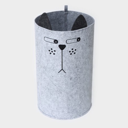 Funny Kotyara storage basket, 29 × 29 × 54 cm, color gray color-2
