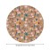 Tables on the table “Drawings of nature”, round, oxford, elastic band, size 120x120 cm, diameter 75-100 cm