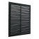 Ventilation grate "Vento" 2323V, 230x230 mm, with a grid, indescribable, graphite