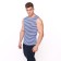 T -shirt men's vest, blue, size 48