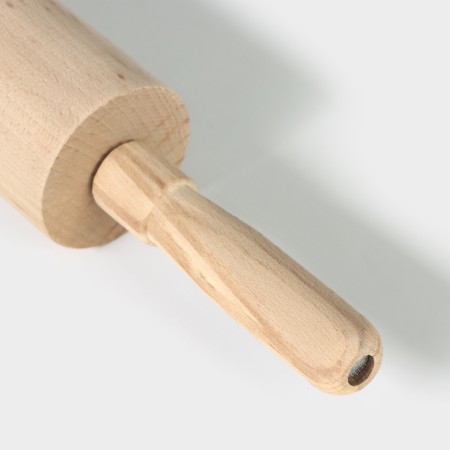 ADELICA rolling pin, with a rotating handle, 60 × 6 cm, beech-5