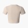 Women's T-shirt shortened, dark cream color, size 46 (l)