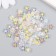 Decor for creativity Plastic "Flower with a colored middle" Gloss Set 80 pcs 0.7x0.7 cm