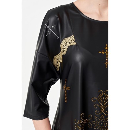 Women's dress, size 44, black color-9