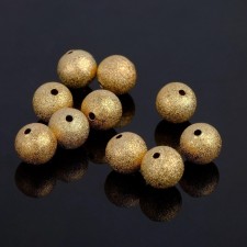 Crimp (clamping bead) SM-434-5 (set 10 pcs.), 10mm, color gold