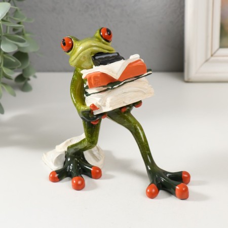 Souvenir Polystone Lac "Frog - Accountant" 11x13x5.5 cm