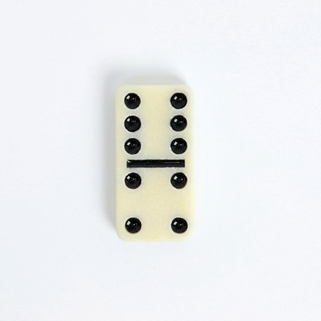 Domino "Forkas", 9 x 15 cm, knuckles 4 x 2 cm, blue-2