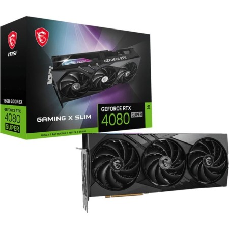 Video card MSI PCI-E 4.0 RTX 4080 Super 16G Gaming X Slim Nvidia GeForce RTX 4080 Super 16G 107349-4