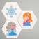 Aquamosaic "Elsa and Anna", cold heart