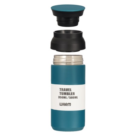 Thermal circle, 350 ml, mini, retains heat 8 hours, 6.5 x 16.5 cm, blue-1