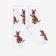 Women's socks, white color/kangaroo, size 25