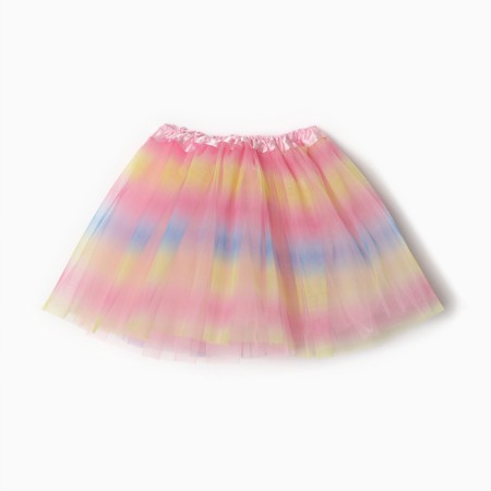 Children's skirt kaftan "gradient" pink, length 30 cm-3