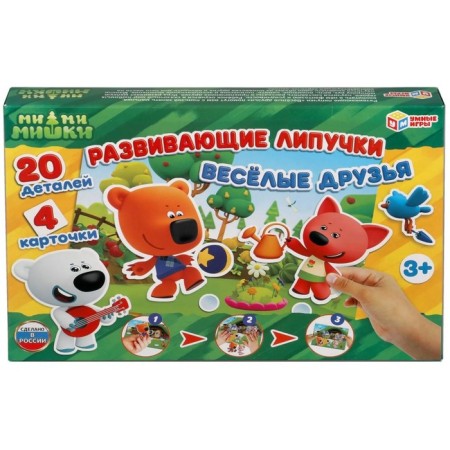 Developing game "Fun friends. Mi-mi-Mimka ", with Velcro, 3+-6