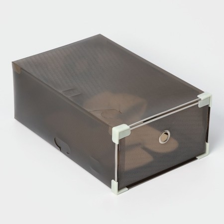 Shoe storage box Large Size shares, 22 × 34 × 13 cm, black color is black-3