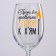 A glass for the wine "All problems will burn", 360 ml
