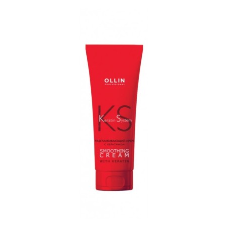 Smooth hair cream with keratin Ollin Keratin System, 250 ml