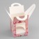 Box for 1 cupcake, "with love", 9.2 x 9.2 x 11.1 cm, confectionery packaging