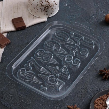 Form for chocolate and sweets Plastic “Figures on the leg”, 21 × 15 cm, the color is transparent-2