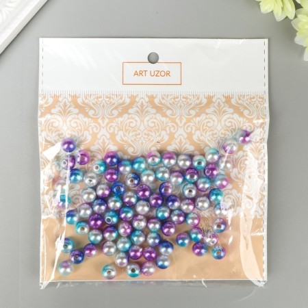 Beads for creativity Plastic "Purple purple" set 20 g, d = 0.8 cm, mix-2