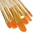 System of synthetic brushes, 6 pieces (No. 2,4,6,8,10,12), flat, rounded, in a blister
