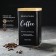 Bank for bulk products (coffee) "Sains", 18 × 10 cm, black color
