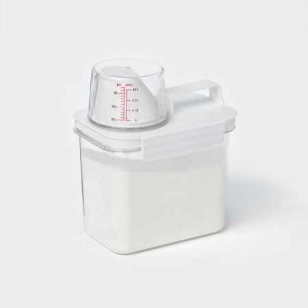 A container for washing powder and air conditioning, with a measured glass, 1100 ml-16