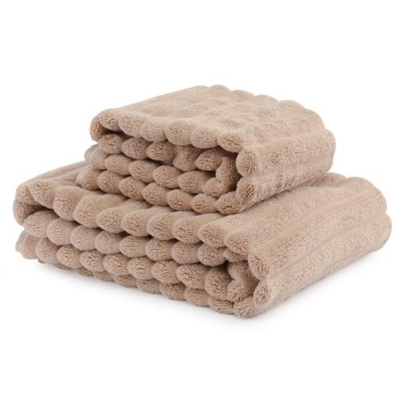 Waves Essential towel, 623 gr, size 50x90 cm, beige color-3