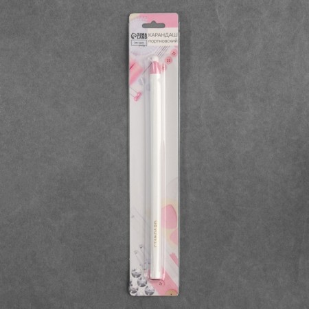 Fabric pencil, self -soothing, 17 cm, white color-3