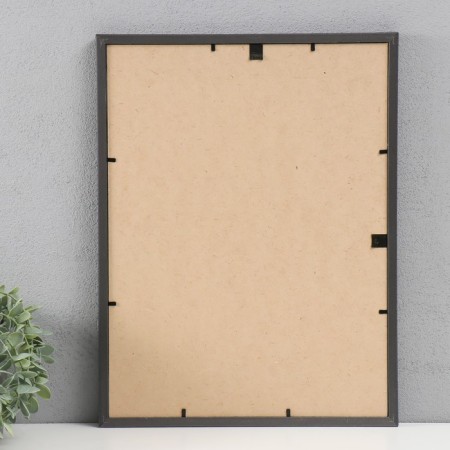 Photo frame Plastic "Mira" 30x40 cm, 641877-33, black with silver (plastic screen)-3