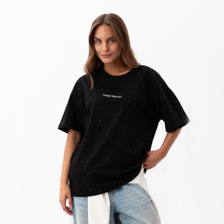 Women's T -shirt Mist Shine Bright, R.L, col. black-4