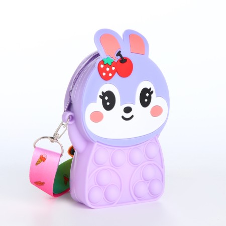 Bag's bag with lightning, lilac color