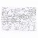 Stencil for kids "funny animals" with coloring