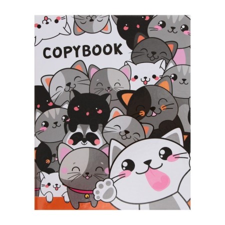 A notebook on the rings of A5 80 sheets in Calligrata Catca "cats", cover 7BC, without cutting down under the ring, offset block-2