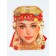 Carnival bandage "Maryushka", rr 50-58 cm, red