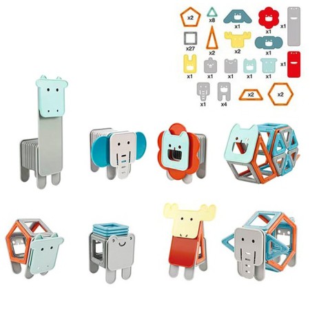 Designer magnetic "color magnets", 60 parts-1