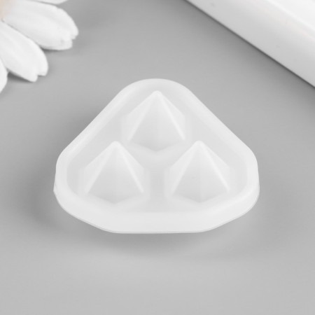 Molds Silicon "Diamonds" 3 subjects 4.2x4.2x1.8 cm-1