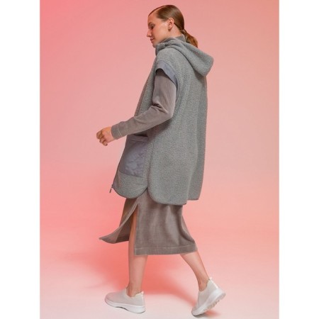 Female dress, size Xs, gray color-10