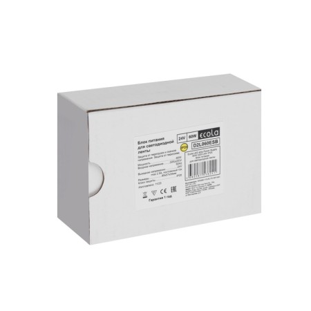 Ecola power supply for 24 V LED tape, 60 watts, IP20-4