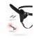 Strapon at the mount Black & Red by Toyfa, silicone, 24 cm, black color