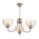 Ruby chandelier 3x40W E27 gold 55x55x85 (45) cm