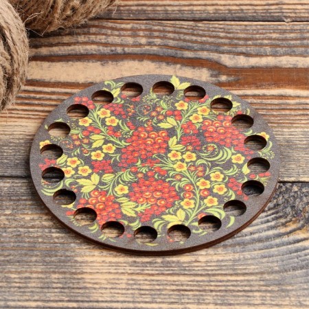 Harvesting "Khokhloma", bottom plywood 3 mm, 10 cm, d = 9mm