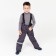 Pants are children insulated, graphite color, height 98 cm