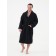 Male bathrobe with a shack, size 48-50, black color