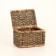 Wicker basket, 36x26x25 cm, reeds, seaweed